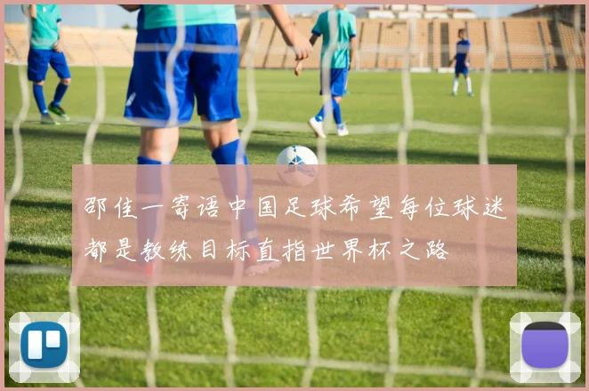 邵佳一寄语中国足球希望每位球迷都是教练目标直指世界杯之路