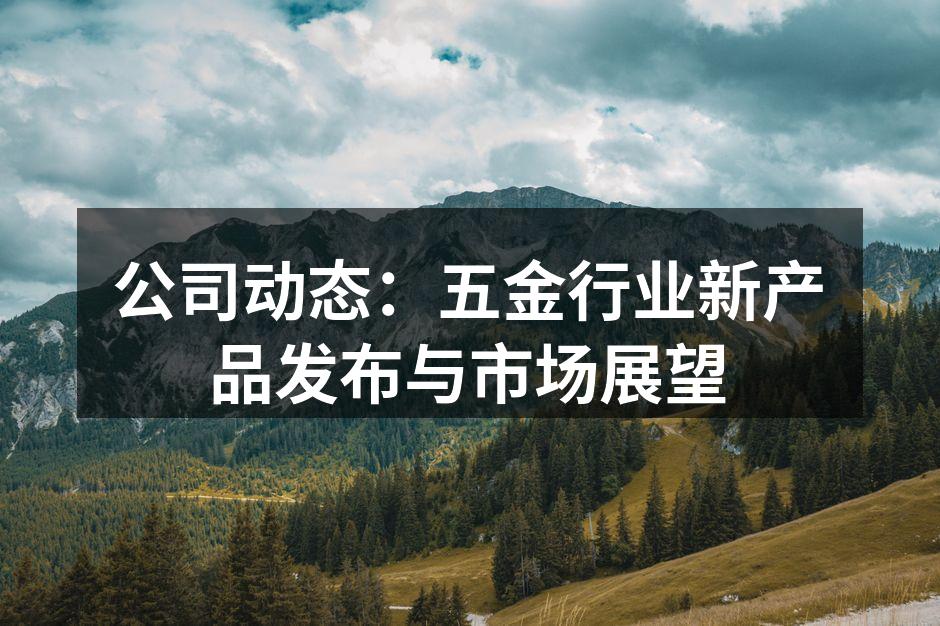 公司动态:五金行业新产品发布与市场展望